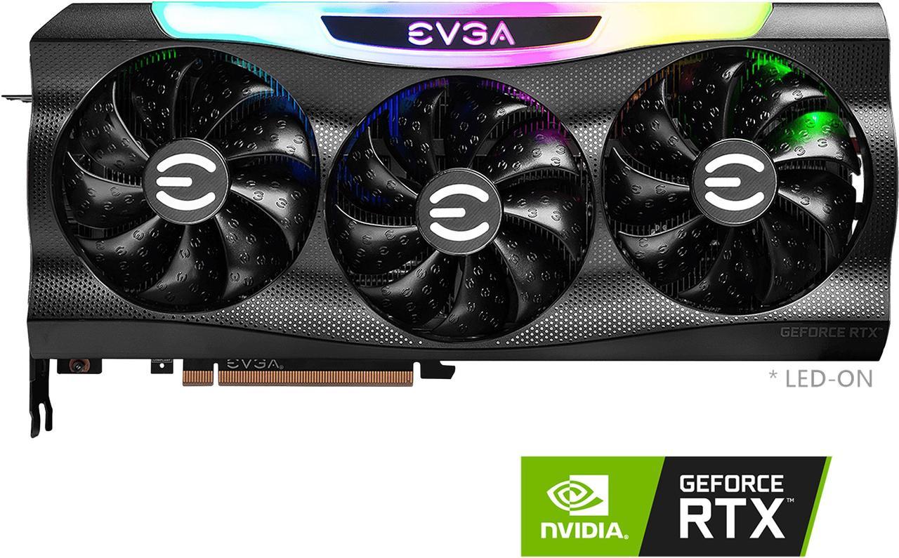 EVGA GeForce RTX 3070 Ti FTW3 ULTRA GAMING Video Card, 08G-P5-3797-KL, 8GB GDDR6X, iCX3 Technology, ARGB LED, Metal Backplate