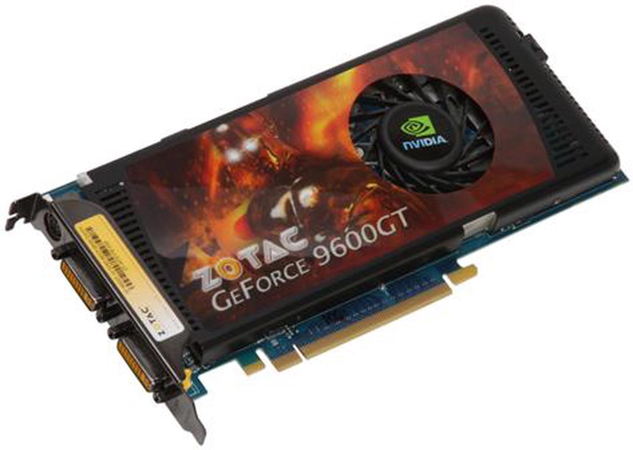 ZOTAC GeForce 9600 GT 1GB GDDR3 PCI Express 2.0 x16 SLI Support Video Card ZT-96TEY3P-FSP