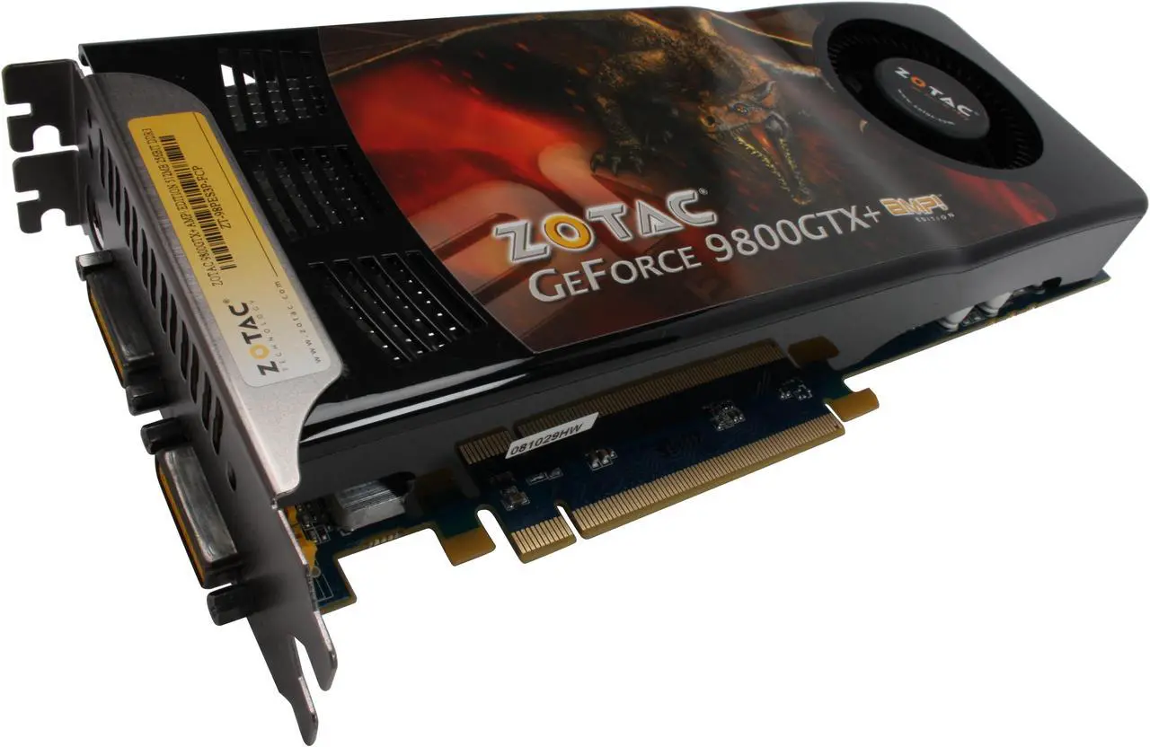 Open Box: ZOTAC GeForce 9800 GTX+ Graphics Card ZT-98PES3P-FCP - Newegg.com