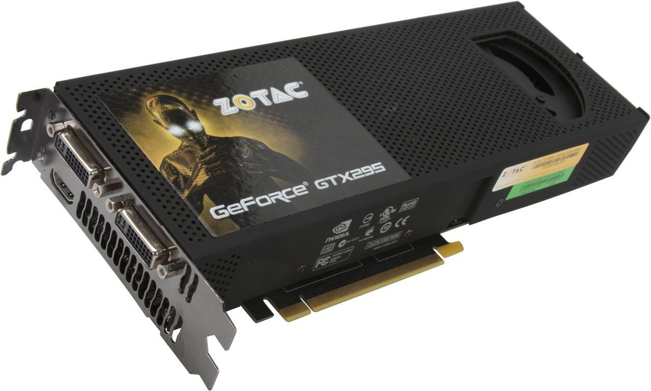 Main image of ZOTAC GeForce GTX 295 1792MB GDDR3 PCI Express 2.0 x16 SLI Support Video Card ZT-295E3MA-FSP