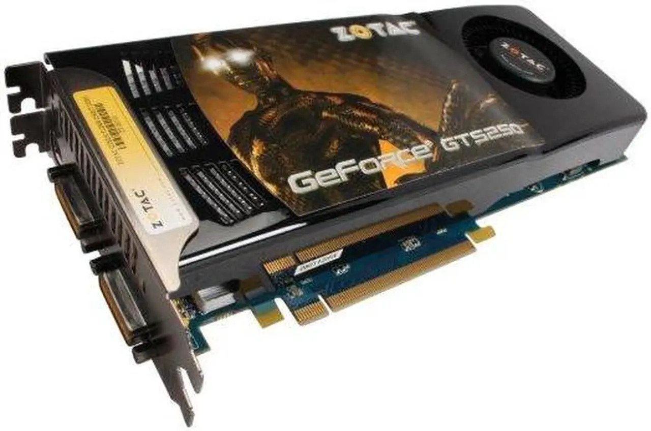 Main image of ZOTAC GeForce GTS 250 512MB GDDR3 PCI Express 2.0 x16 SLI Support Graphics Card ZT-20101-10P