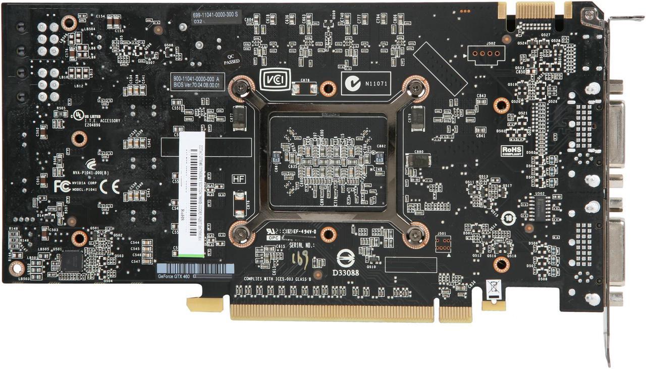 Alt view image 4 of 6 - ZOTAC Synergy Edition GeForce GTX 460 (Fermi) 768MB GDDR5 PCI Express 2.0 x16 SLI Support Graphics Card ZT-40401-10P
