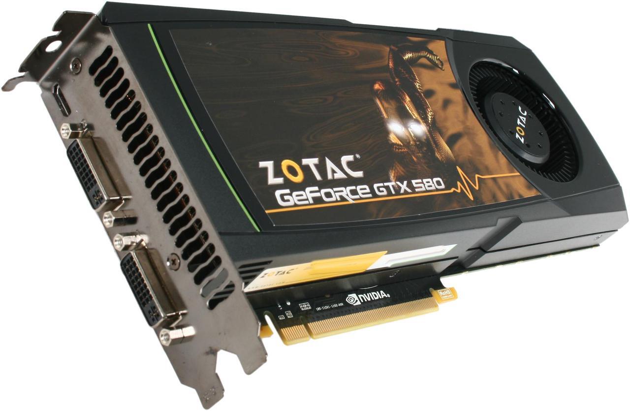 Main image of ZOTAC GeForce GTX 580 (Fermi) 1536MB GDDR5 PCI Express 2.0 x16 SLI Support Video Card ZT-50101-10P