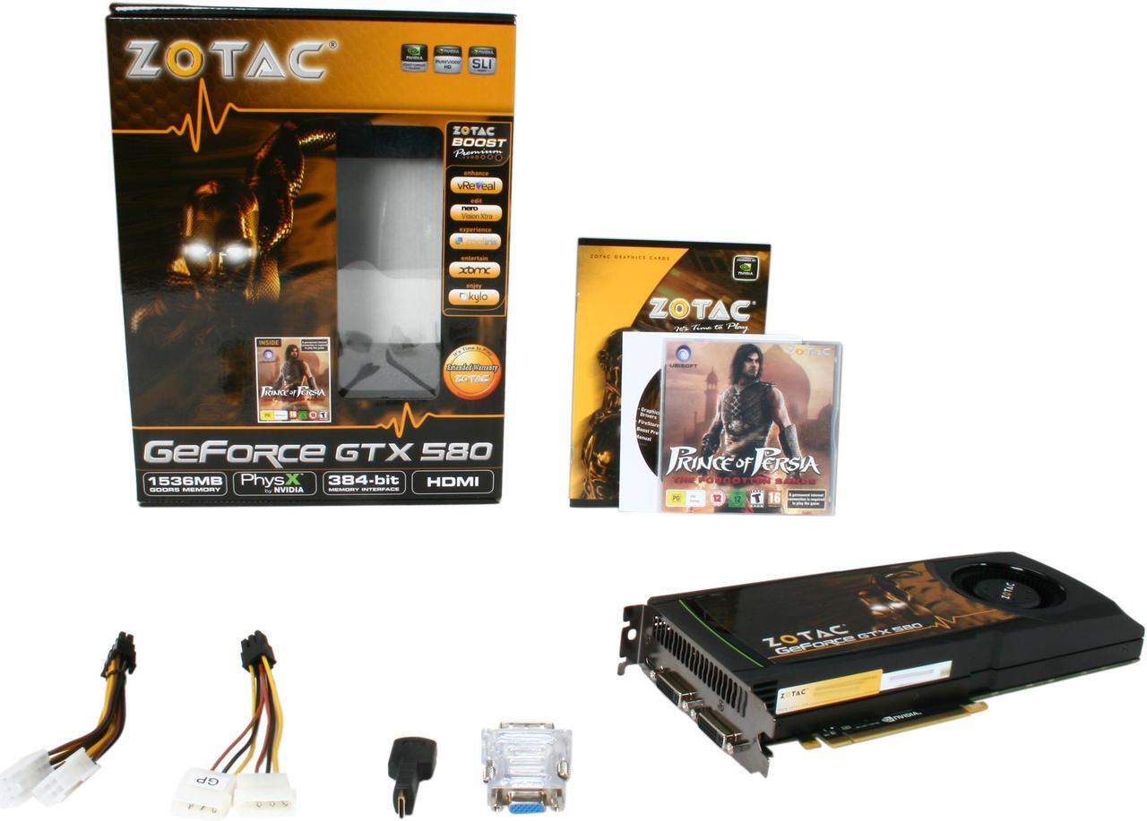 Alt view image 5 of 5 - ZOTAC GeForce GTX 580 (Fermi) 1536MB GDDR5 PCI Express 2.0 x16 SLI Support Video Card ZT-50101-10P