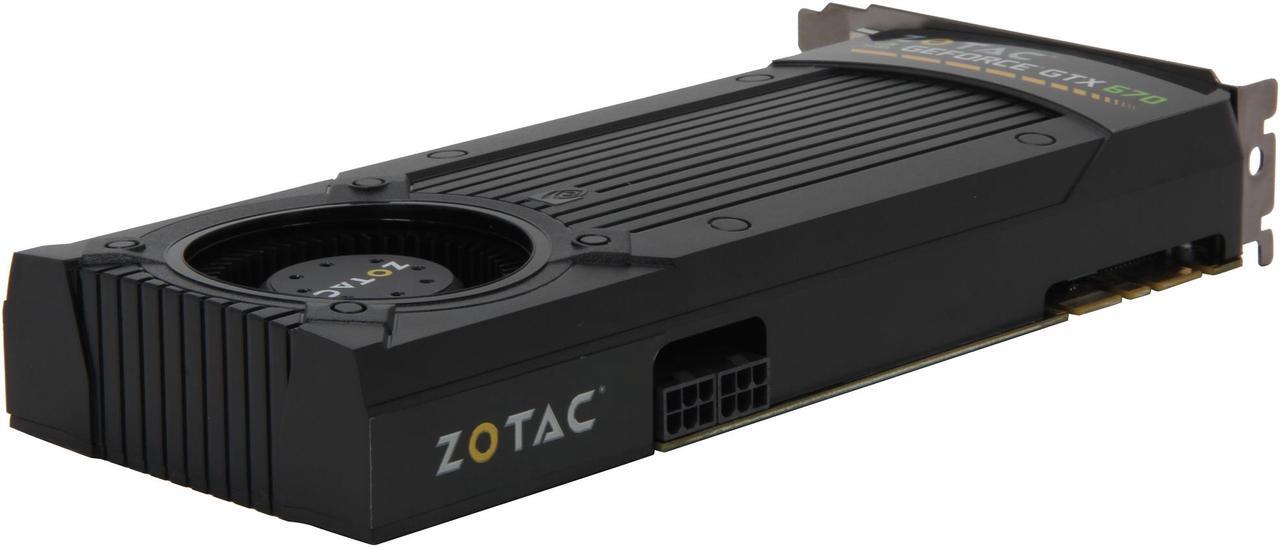 Alt view image 4 of 5 - ZOTAC GeForce GTX 670 2GB GDDR5 PCI Express 3.0 x16 Graphics Card ZT-60301-10P