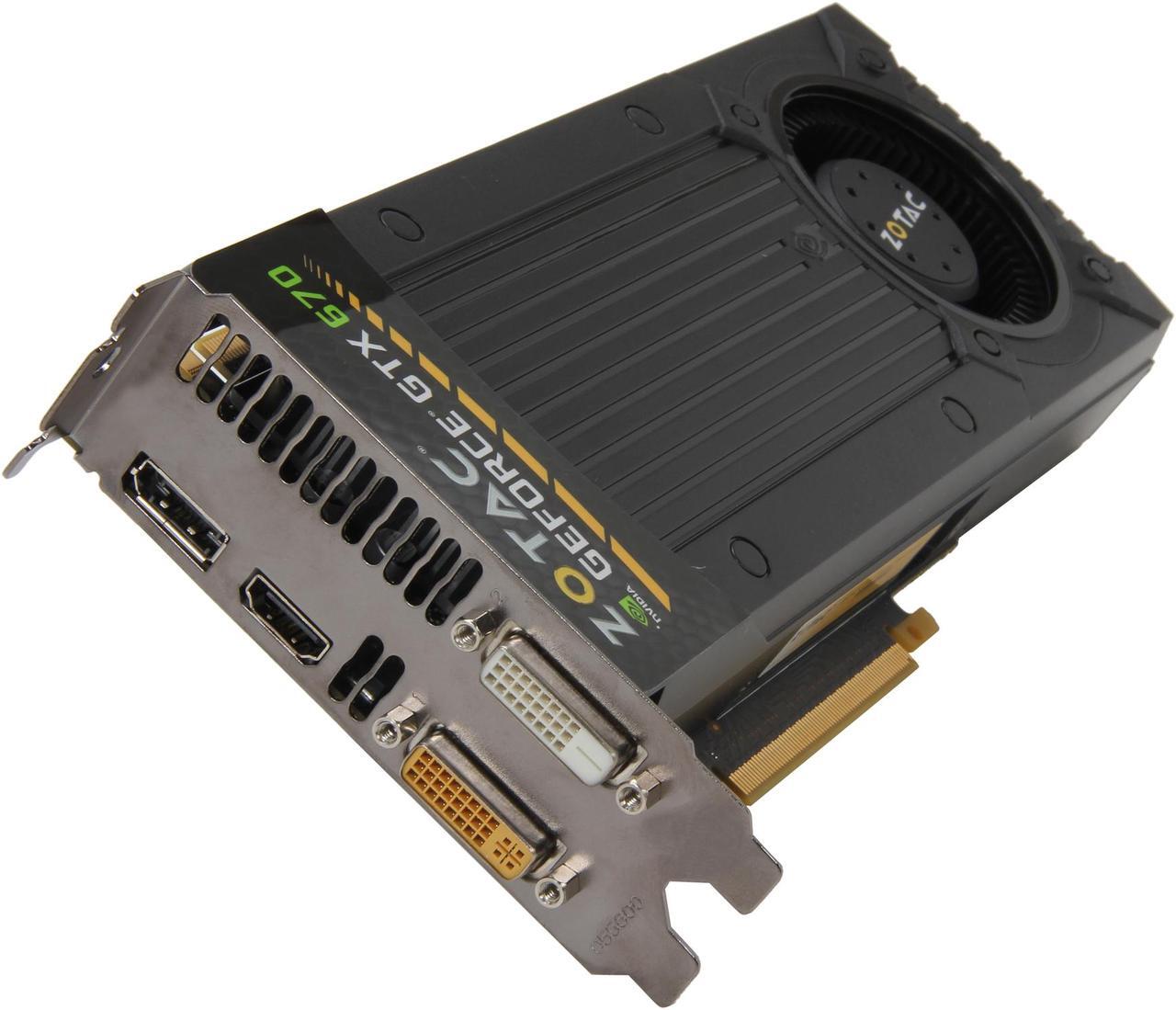 Main image of ZOTAC GeForce GTX 670 2GB GDDR5 PCI Express 3.0 x16 Graphics Card ZT-60301-10P