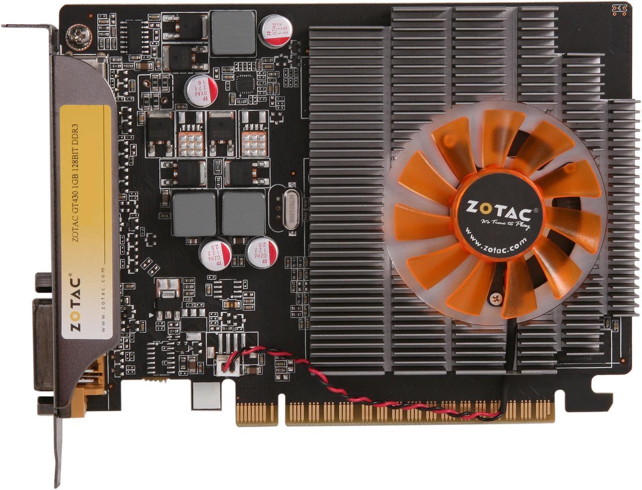 Alt view image 3 of 5 - ZOTAC GeForce GT 430 (Fermi) 1GB DDR3 PCI Express 2.0 x16 Graphics Card ZT-40604-10L-R