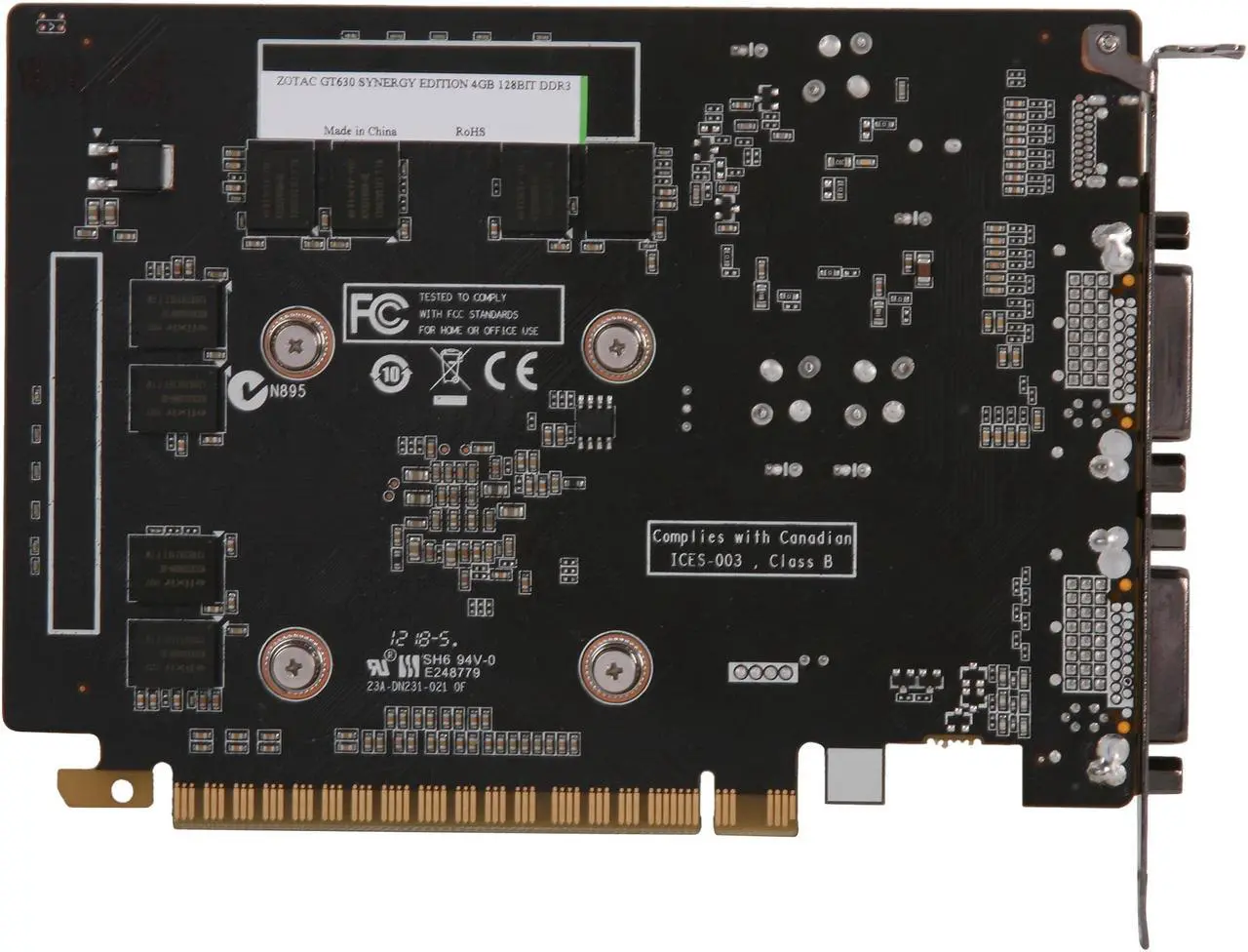 Alt view image 4 of 5 - ZOTAC ZT-60405-10L GeForce GT 630 Synergy Edition 4GB 128-bit DDR3 PCI Express 2.0 x16 HDCP Ready  Video Card