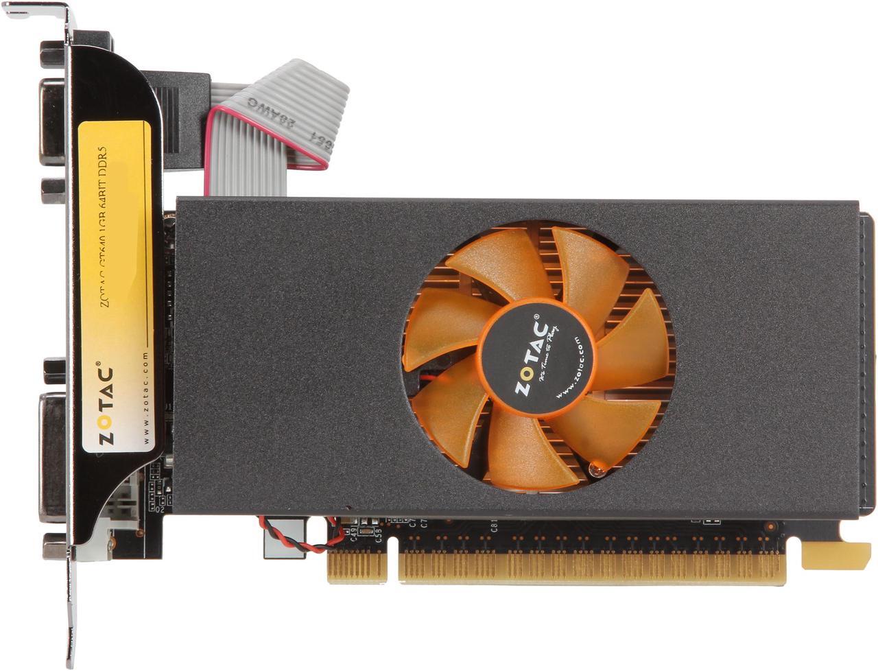 Alt view image 3 of 6 - ZOTAC GeForce GT 640 1GB GDDR5 PCI Express 3.0 x16 Low Profile Ready Graphics Card ZT-60208-10L