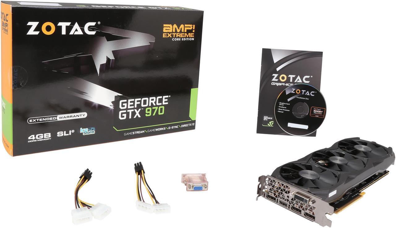 Alt view image 6 of 5 - ZOTAC GeForce GTX 970 4GB AMP! Extreme Core Edition, ZT-90107-10P