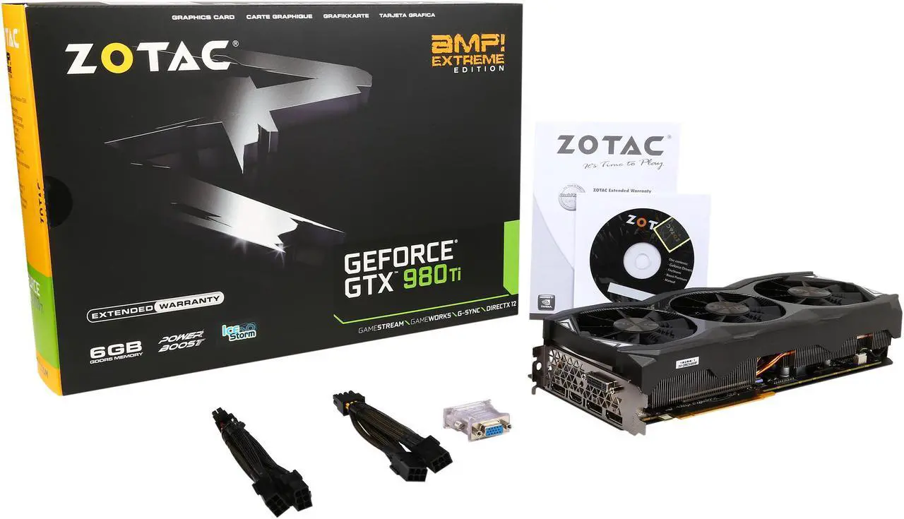 Alt view image 7 of 6 - ZOTAC GeForce GTX 980 Ti 6GB AMP! Extreme, ZT-90505-10P
