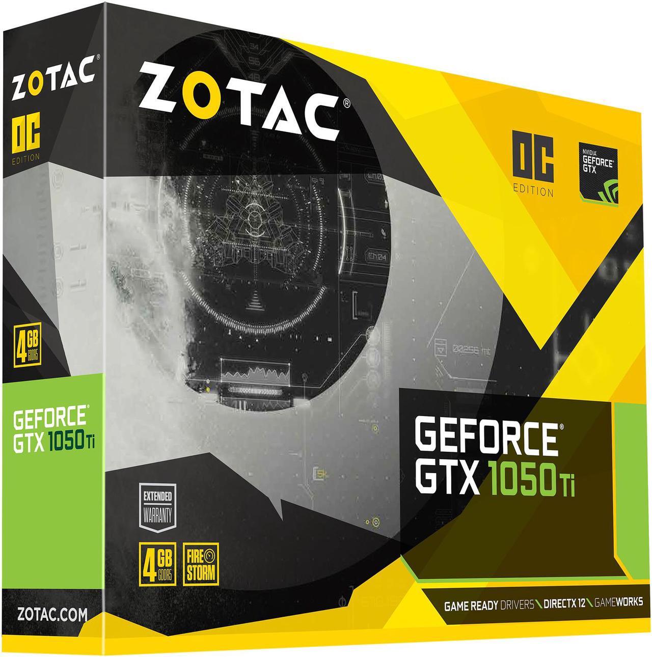Alt view image 9 of 8 - ZOTAC GeForce GTX 1050 Ti 4GB GDDR5 PCI Express 3.0 Graphics Card ZT-P10510B-10L