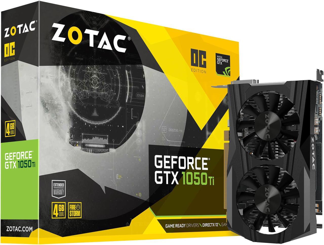 Alt view image 8 of 8 - ZOTAC GeForce GTX 1050 Ti 4GB GDDR5 PCI Express 3.0 Graphics Card ZT-P10510B-10L