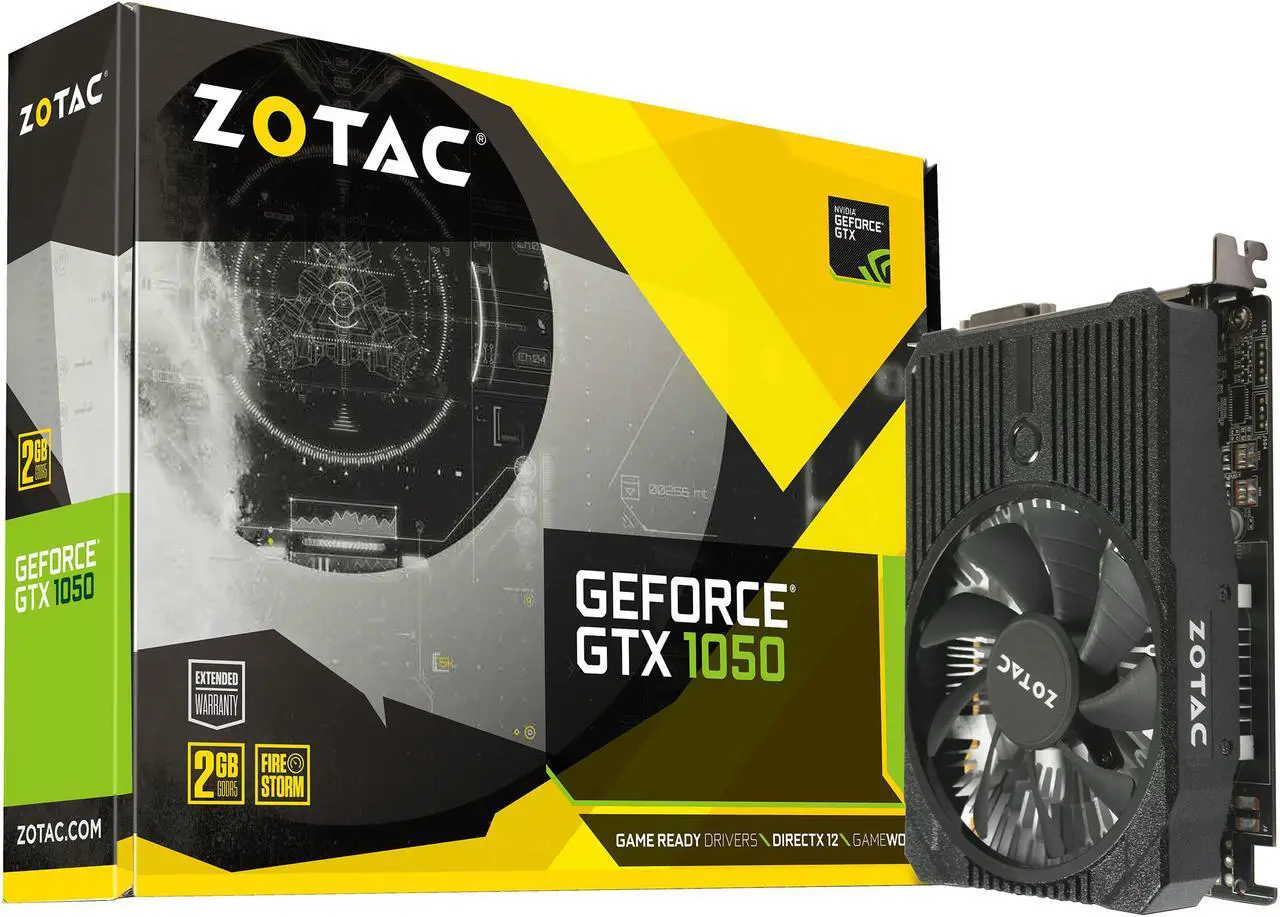 Alt view image 7 of 8 - ZOTAC GeForce GTX 1050 DirectX 12 ZT-P10500A-10L 2GB 128-Bit GDDR5 PCI Express 3.0 HDCP Ready Mini Video Card