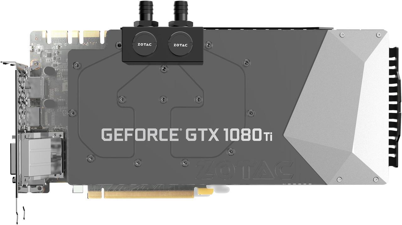Alt view image 3 of 8 - ZOTAC GeForce GTX 1080 Ti ArcticStorm 11GB GDDR5X 352-bit PCIE 3.0 Gaming Graphics Card VR Ready 16+2 Power Phase Spectra Lighting Metal Wraparound Backplate ZT-P10810E-30P