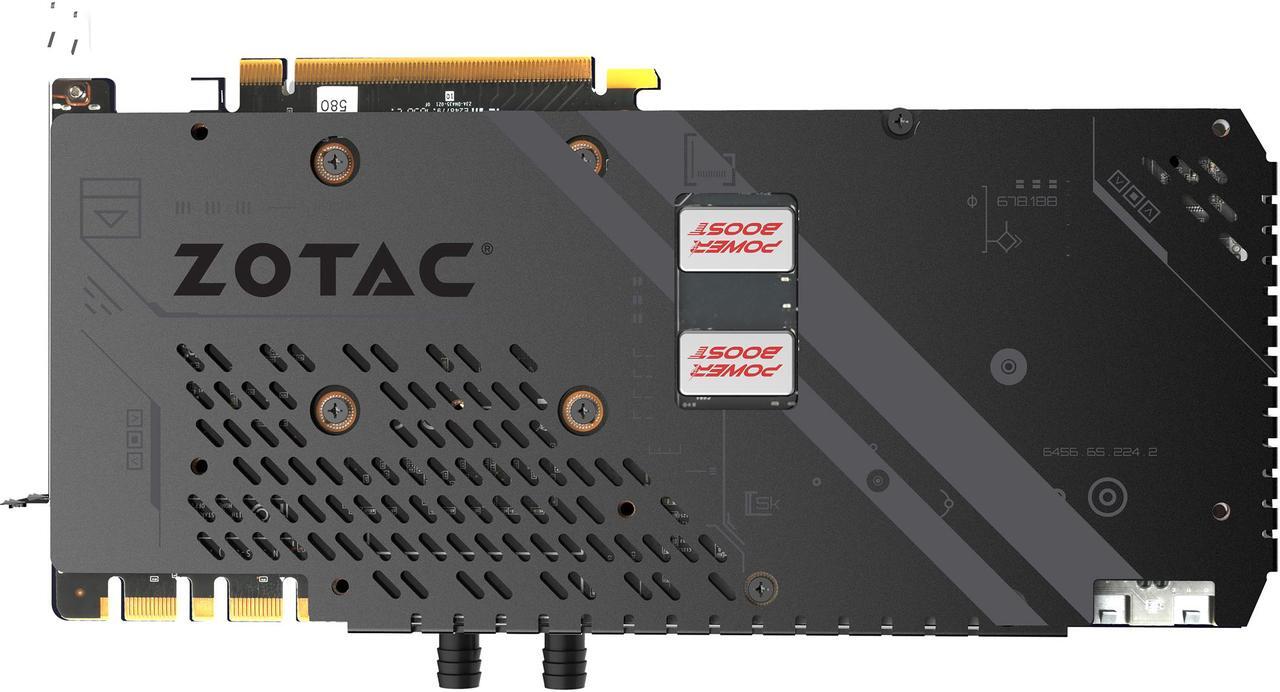 Alt view image 5 of 8 - ZOTAC GeForce GTX 1080 Ti ArcticStorm 11GB GDDR5X 352-bit PCIE 3.0 Gaming Graphics Card VR Ready 16+2 Power Phase Spectra Lighting Metal Wraparound Backplate ZT-P10810E-30P