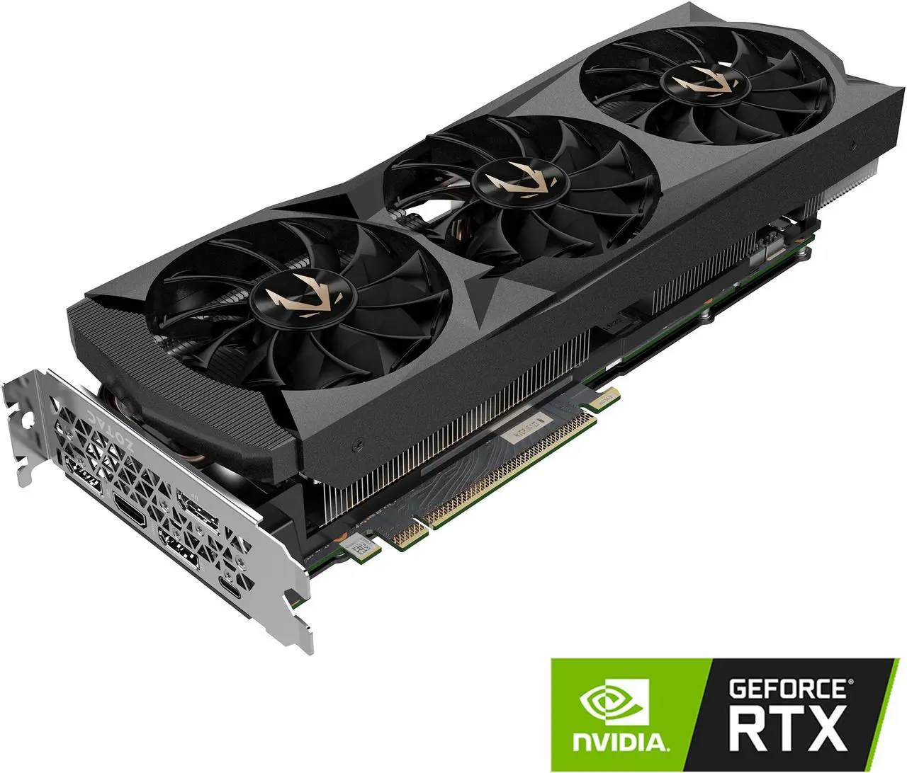 Main image of ZOTAC GAMING GeForce RTX 2080 Ti Triple Fan 11GB GDDR6 352-bit Gaming Graphics Card, Active Fan Control, Metal Backplate, Spectra Lighting (ZT-T20810F-10P)