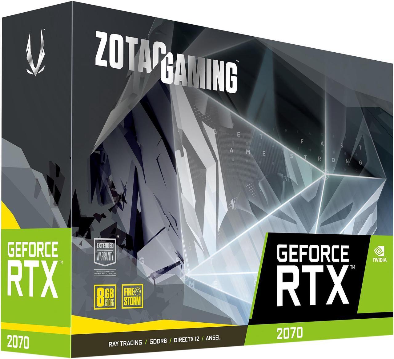 Alt view image 8 of 8 - ZOTAC GeForce RTX 2070 8GB GDDR6 PCI Express 3.0 Graphics Card ZT-T20700A-10P