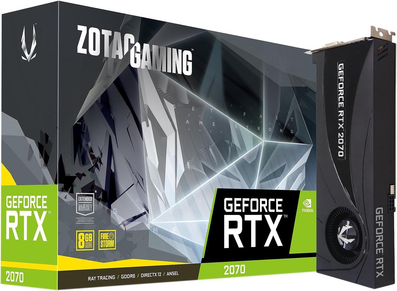 Alt view image 7 of 8 - ZOTAC GeForce RTX 2070 8GB GDDR6 PCI Express 3.0 Graphics Card ZT-T20700A-10P