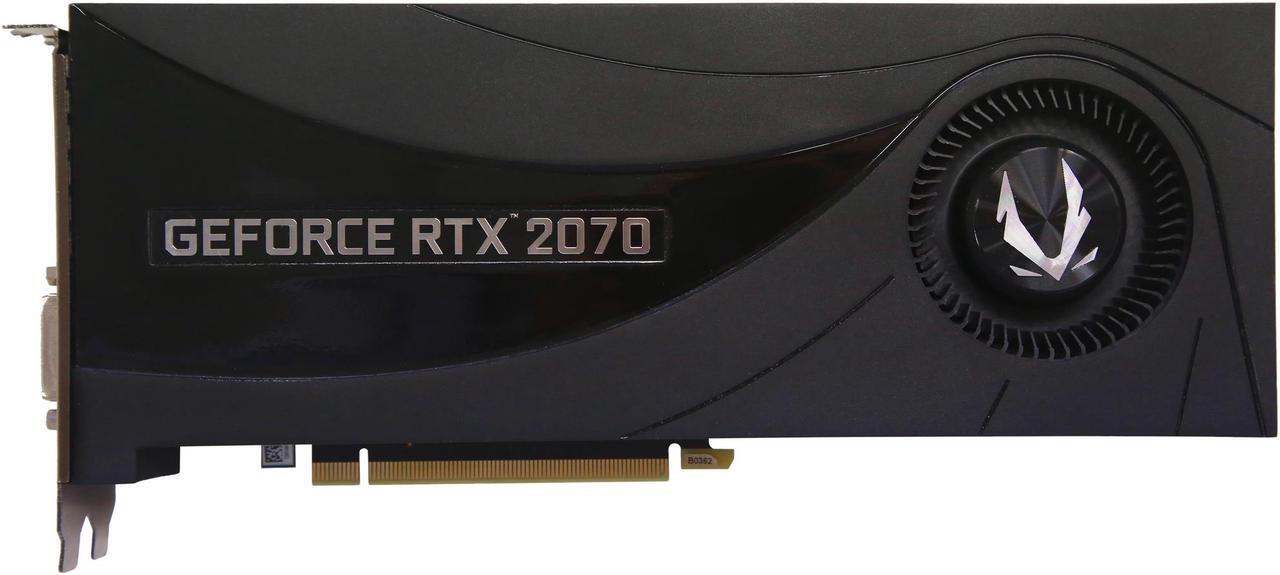 Alt view image 2 of 8 - ZOTAC GeForce RTX 2070 8GB GDDR6 PCI Express 3.0 Graphics Card ZT-T20700A-10P