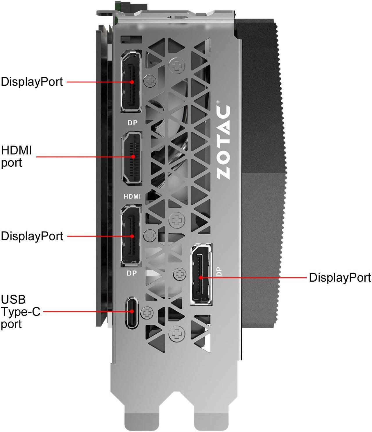 Alt view image 8 of 9 - ZOTAC GAMING GeForce RTX 2070 AMP Extreme Core 8GB GDDR6 256-bit Graphics Card, IceStorm 2.0, Active Fan Control, Metal Wraparound Backplate, Spectra RGB LED Lighting (ZT-T20700C-10P)