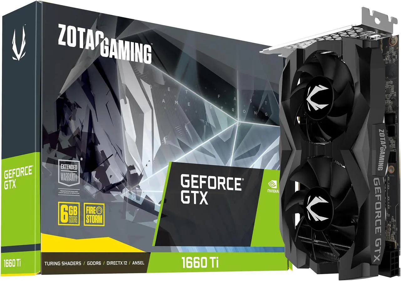 Alt view image 8 of 9 - ZOTAC GAMING GeForce GTX 1660 Ti 6GB GDDR6 192-bit Gaming Graphics Card, Super Compact, ZT-T16610F-10L