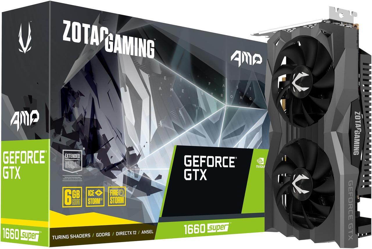 Alt view image 7 of 9 - ZOTAC GAMING GeForce GTX 1660 SUPER AMP 6GB GDDR6 192-bit Gaming Graphics Card, Super Compact, IceStorm 2.0 Cooling, Wraparound Metal Backplate - ZT-T16620D-10M