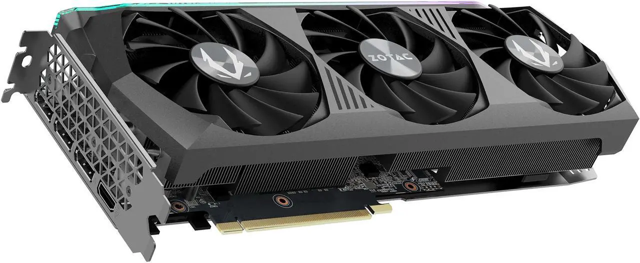 Alt view image 3 of 10 - ZOTAC GAMING GeForce RTX 3070 Ti AMP Holo 8GB GDDR6X 256-bit 19 Gbps PCIE 4.0 Gaming Graphics Card, HoloBlack, IceStorm 2.0 Advanced Cooling, SPECTRA 2.0 RGB Lighting, ZT-A30710F-10P