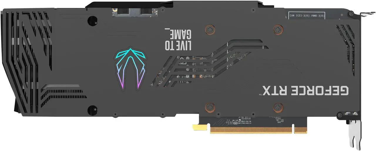 Alt view image 7 of 7 - ZOTAC TRINITY OC LHR GeForce RTX 3080 10GB GDDR6X PCI Express 4.0 Graphics Card ZT-A30800J-10PLHR