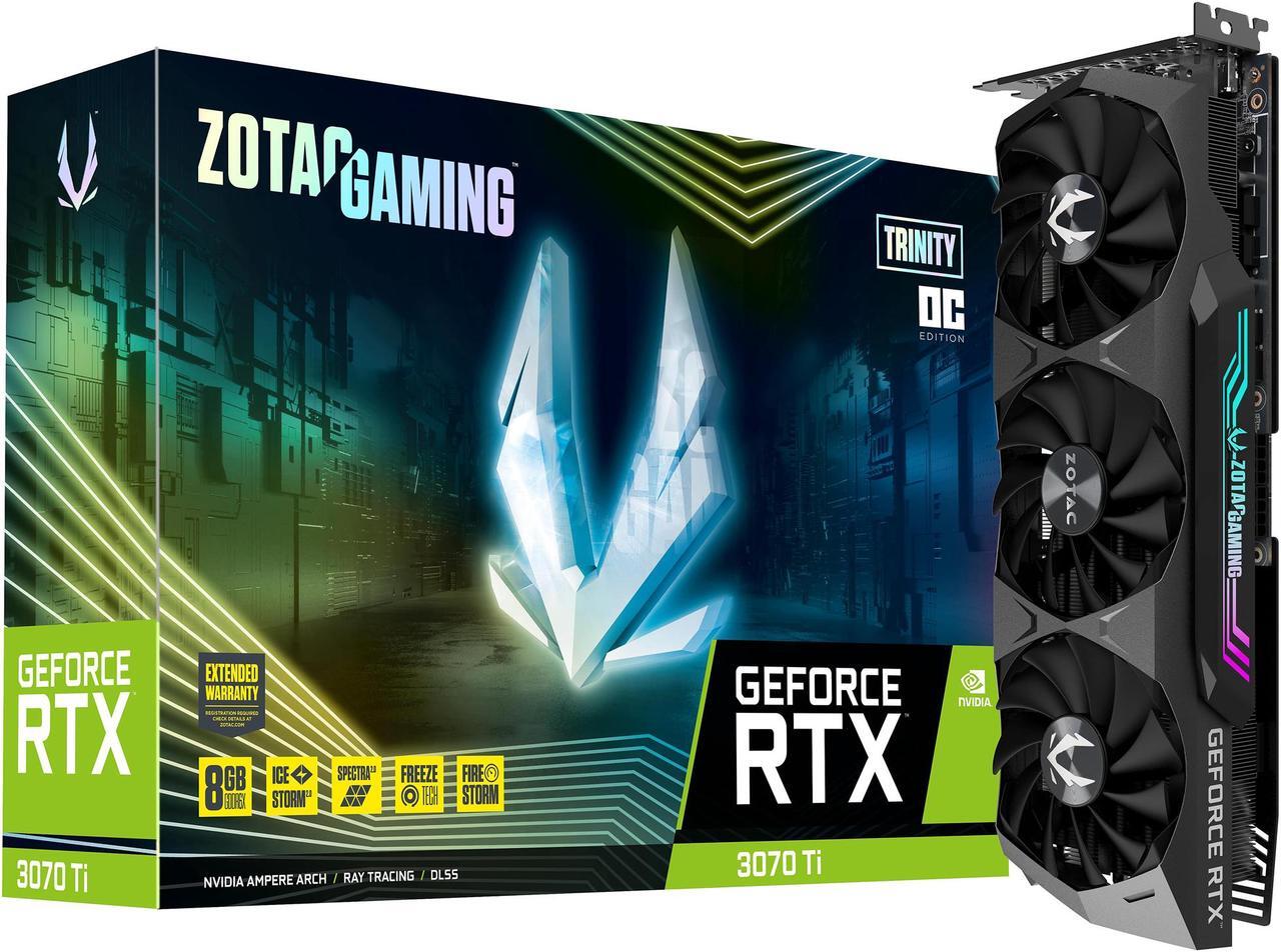 Alt view image 9 of 10 - ZOTAC GAMING GeForce RTX 3070 Ti Trinity OC 8GB GDDR6X 256-bit 19 Gbps PCIE 4.0 Gaming Graphics Card, IceStorm 2.0 Advanced Cooling, SPECTRA 2.0 RGB Lighting, ZT-A30710J-10P