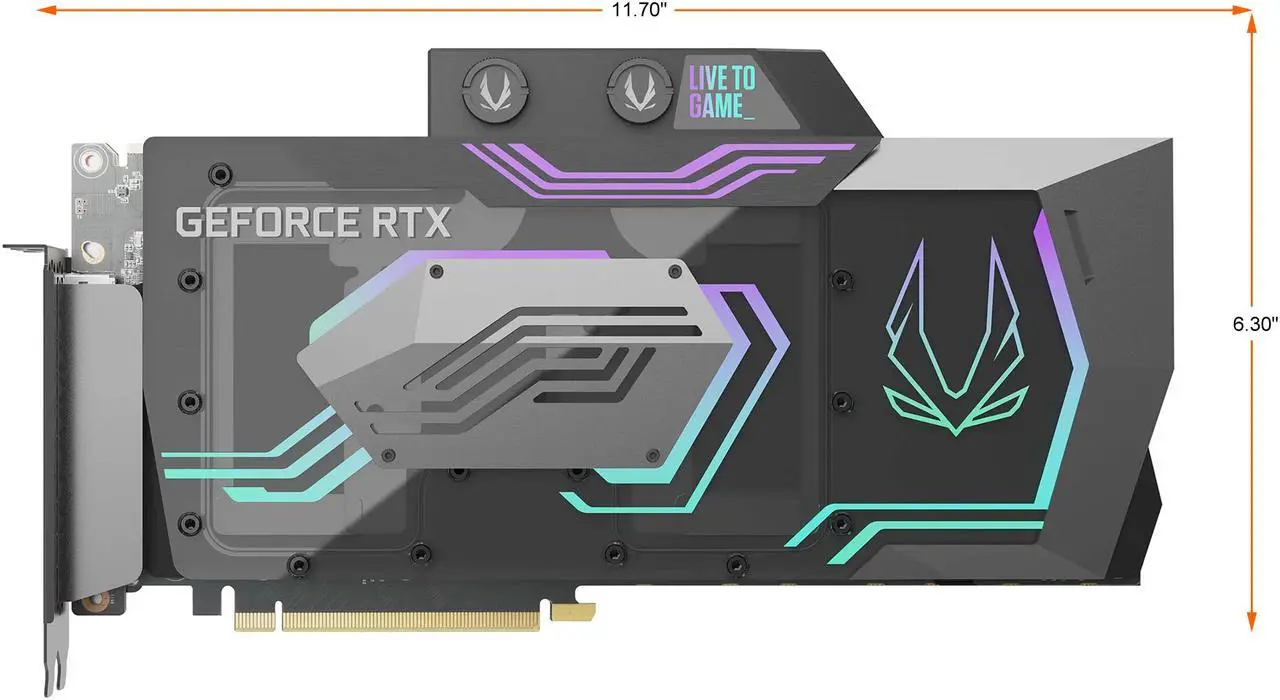 Alt view image 3 of 11 - ZOTAC ArcticStorm GeForce RTX 3090 24GB GDDR6X PCI Express 4.0 SLI Support ATX Graphics Card ZT-A30900Q-30P