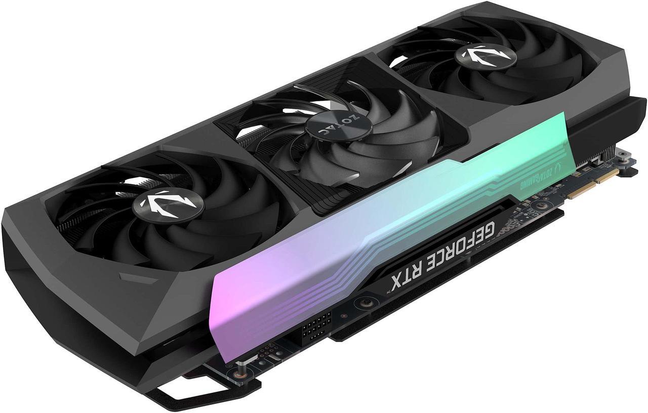 Alt view image 7 of 11 - ZOTAC GAMING GeForce RTX 3090 Ti AMP Extreme Holo 24GB GDDR6X 384-bit 21 Gbps PCIE 4.0 Gaming Graphics Card, HoloBlack, IceStorm 2.0 Advanced Cooling, SPECTRA 2.0 RGB Lighting, ZT-A30910B-10P