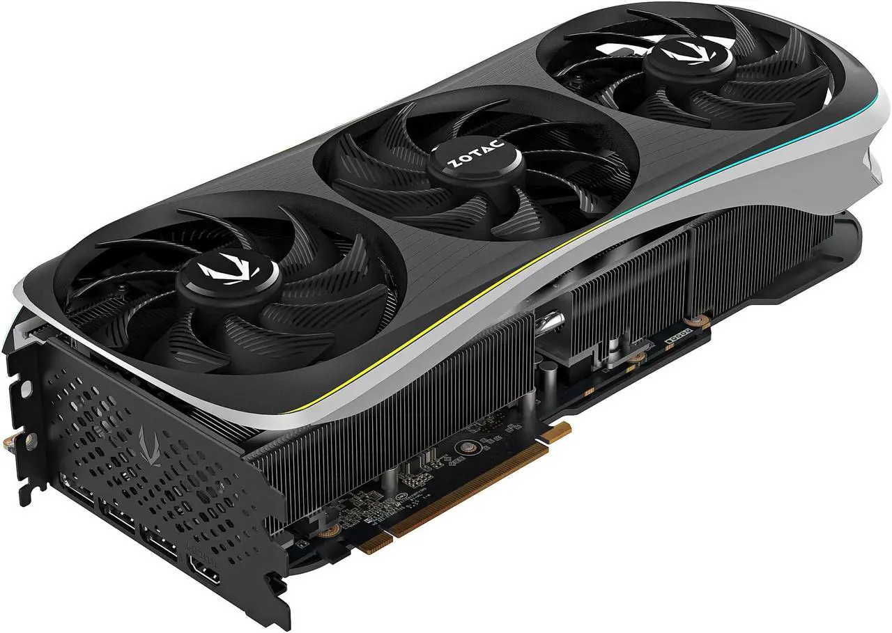 Alt view image 3 of 9 - ZOTAC GAMING GeForce RTX 4080 16GB AMP Extreme AIRO DLSS 3 16GB GDDR6X 256-bit 22.4 Gbps PCIE 4.0 Gaming Graphics Card, IceStorm 2.0 Advanced Cooling, SPECTRA 2.0 RGB Lighting, ZT-D40810B-10P