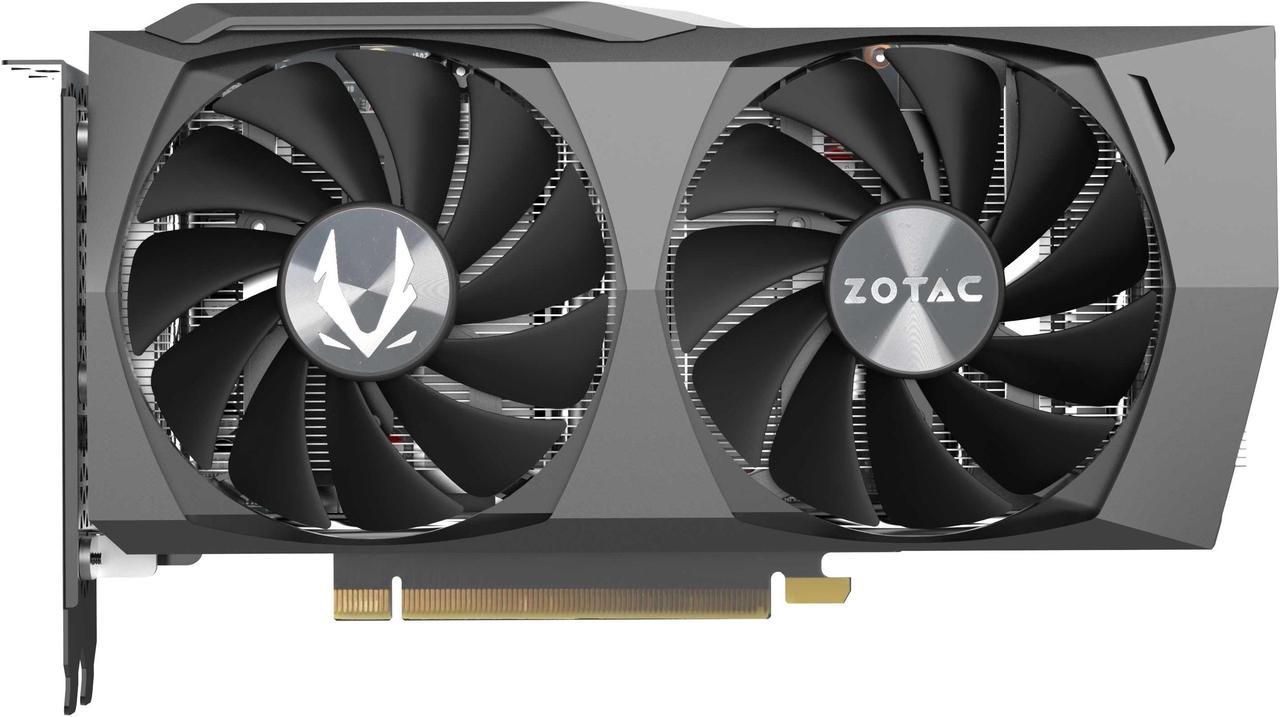 ZOTAC GAMING GeForce RTX 3060 8GB Twin Edge GDDR6 128-bit 15 Gbps PCIE 4.0 Gaming Graphics Card, IceStorm 2.0 Cooling, Active Fan Control, FREEZE fan stop, ZT-A30630E-10M