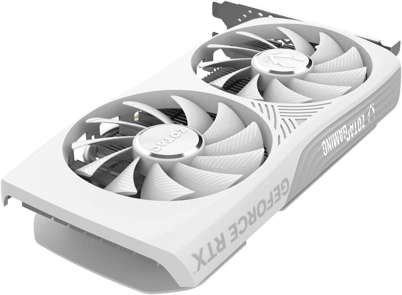 Alt view image 4 of 9 - ZOTAC GAMING GeForce RTX 4060 8GB Twin Edge OC White Edition DLSS 3 8GB GDDR6 128-bit 17 Gbps PCIE 4.0 Compact Gaming Graphics Card, ZT-D40600Q-10M