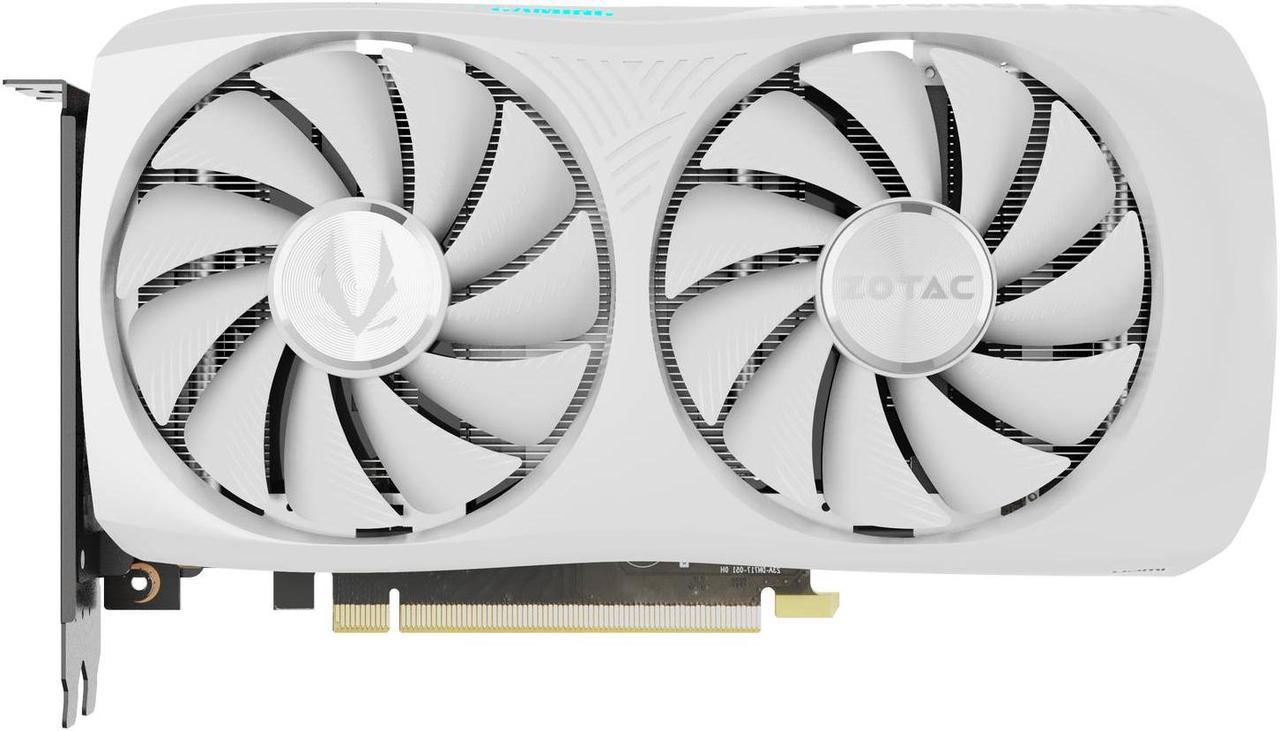 ZOTAC GAMING GeForce RTX 4060 Ti 8GB Twin Edge OC White Edition DLSS 3 8GB GDDR6 128-bit 18 Gbps PCIE 4.0 Compact Graphics Card, IceStorm 2.0 Advanced Cooling, SPECTRA RGB Lighting, ZT-D40610Q-10M