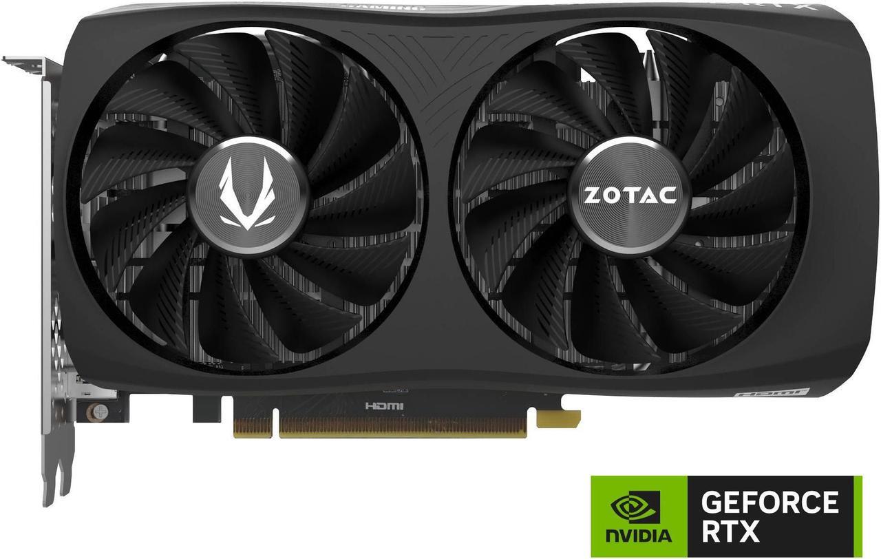 Alt view image 2 of 9 - ZOTAC GAMING GeForce RTX 4060 8GB Twin Edge OC DLSS 3 8GB GDDR6 128-bit 17 Gbps PCIE 4.0 Compact Gaming Graphics Card, ZT-D40600H-10M