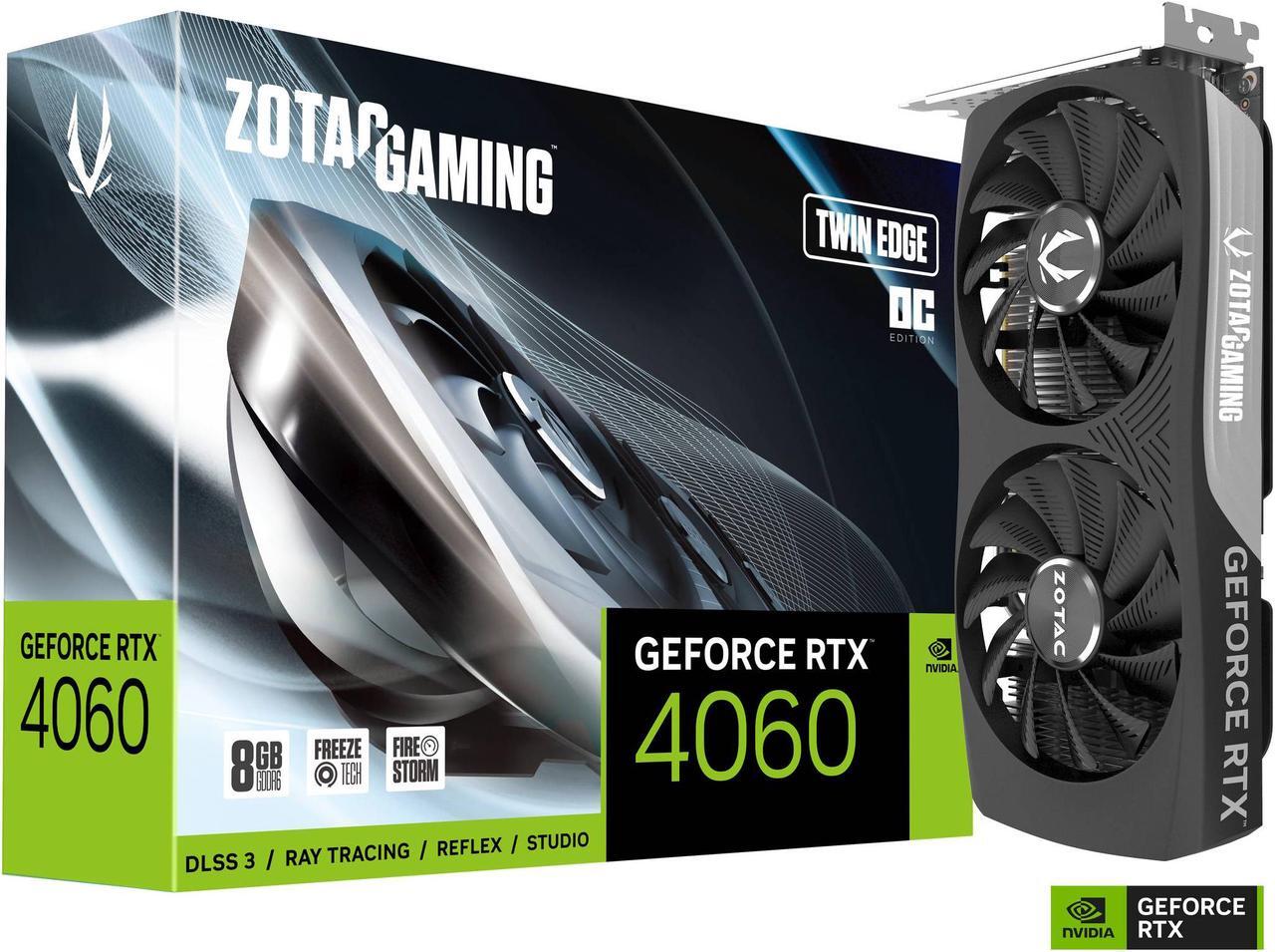 Alt view image 8 of 9 - ZOTAC GAMING GeForce RTX 4060 8GB Twin Edge OC DLSS 3 8GB GDDR6 128-bit 17 Gbps PCIE 4.0 Compact Gaming Graphics Card, ZT-D40600H-10M