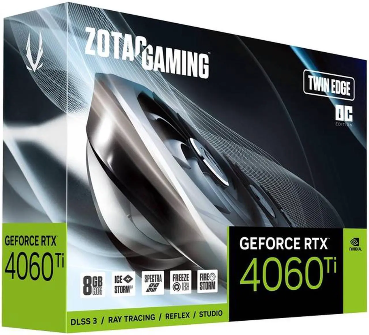 Alt view image 8 of 9 - ZOTAC GAMING GeForce RTX 4060 Ti 8GB Twin Edge OC DLSS 3 8GB GDDR6 128-bit 18 Gbps PCIE 4.0 Compact Gaming Graphics Card, IceStorm 2.0 Advanced Cooling, SPECTRA RGB Lighting, ZT-D40610H-10M