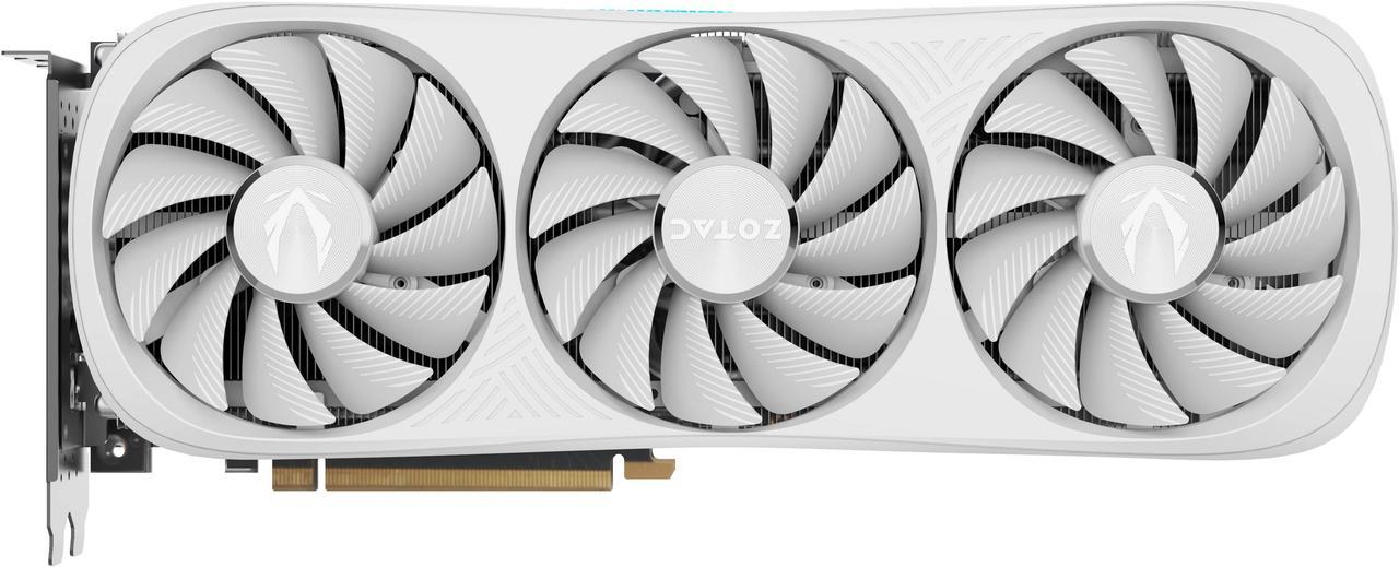 Main image of ZOTAC GAMING GeForce RTX 4070 Ti SUPER Trinity OC White Edition DLSS 3 16GB GDDR6X 256-bit 21 Gbps PCIE 4.0 Gaming Graphics Card, IceStorm 2.0 Advanced Cooling, SPECTRA RGB Lighting, ZT-D40730Q-10P