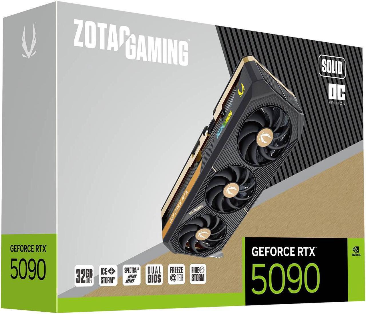 Alt view image 8 of 8 - ZOTAC SOLID OC GeForce RTX 5090 32GB 512-Bit GDDR7 PCI Express 5.0 x16 DLSS 4.0 Video Card ZT-B50900J-10P