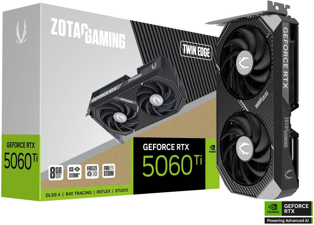 Alt view image 7 of 8 - ZOTAC Twin Edge GeForce RTX 5060 Ti 8GB 128-Bit GDDR7 PCI Express 5.0 x8 DLSS 4.0 Graphics Card ZT-B50610E-10M