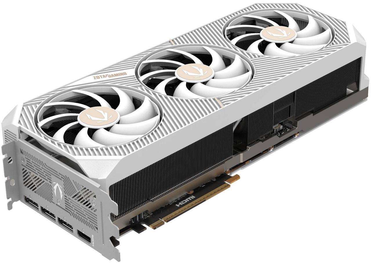 Alt view image 4 of 8 - ZOTAC SOLID OC White Edition GeForce RTX 5090 32GB 512-Bit GDDR7 PCI Express 5.0 x16 DLSS 4.0 Graphics Card ZT-B50900Q-10P SOLID OC White Edition