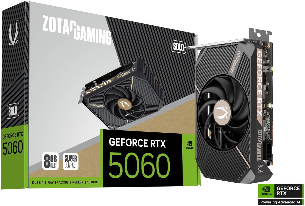 Alt view image 7 of 8 - ZOTAC SOLO GeForce RTX 5060 8GB GDDR7 PCI Express 5.0 x8 ATX Graphics Card RTX 5060 SOLO