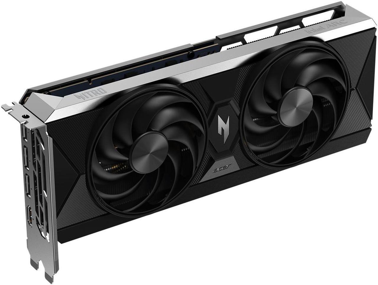 Alt view image 3 of 6 - Acer NITRO Intel Arc B570, 10GB 160-bit GDDR6, Ray Tracing, PCI Express 4.0 x8 Graphics Card AN-B570-OCD