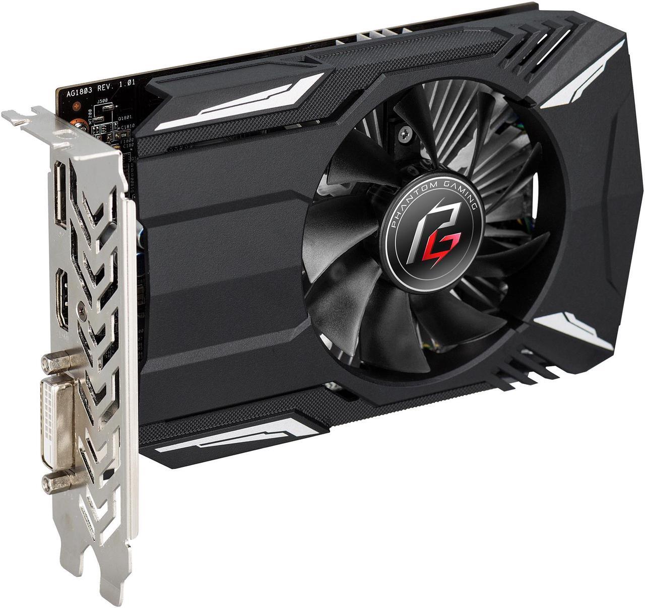 Alt view image 3 of 8 - ASRock Phantom Gaming Radeon RX 560 4GB GDDR5 PCI Express 3.0 x16 (Uses x8) Graphics Card RX560 4G