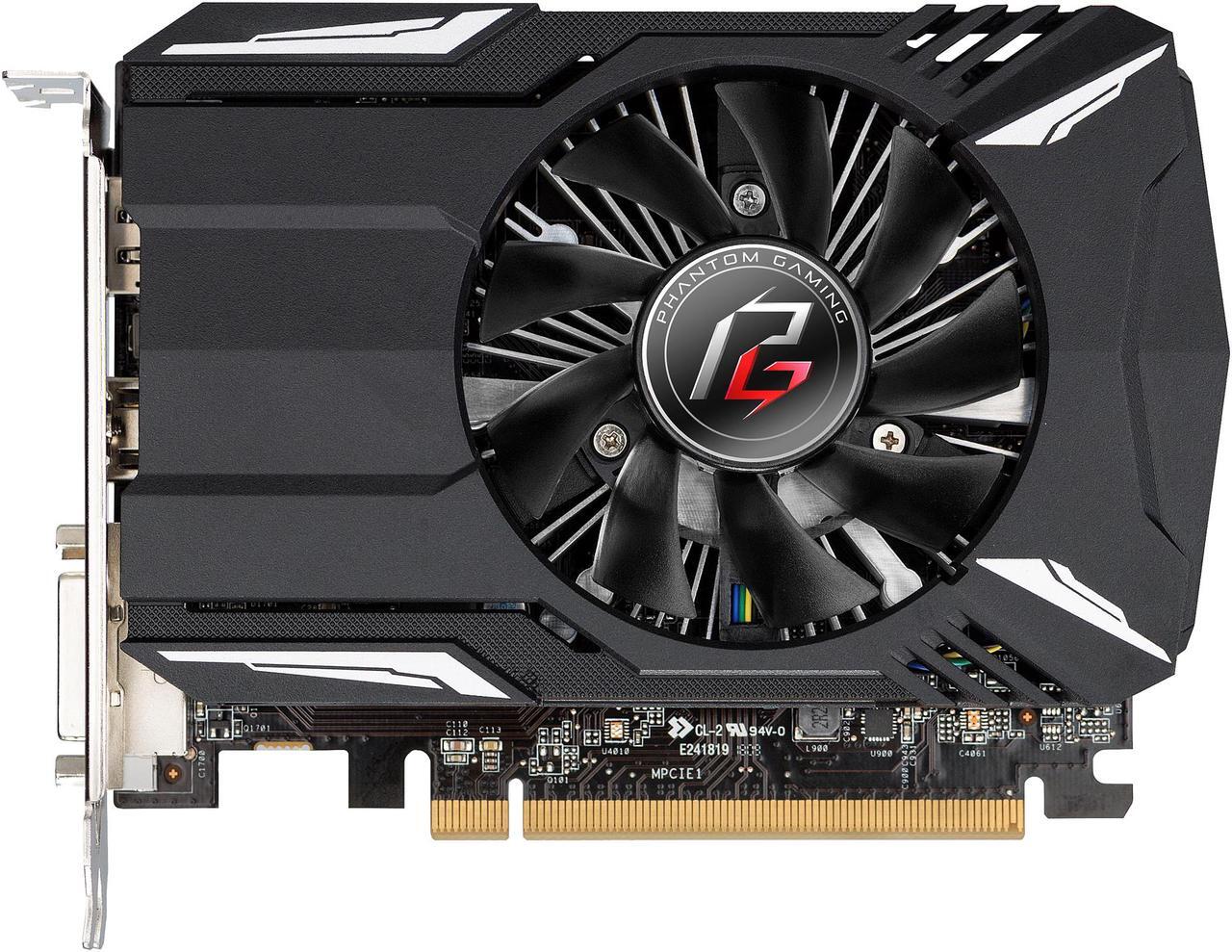 Alt view image 2 of 8 - ASRock Phantom Gaming Radeon RX 560 4GB GDDR5 PCI Express 3.0 x16 (Uses x8) Graphics Card RX560 4G