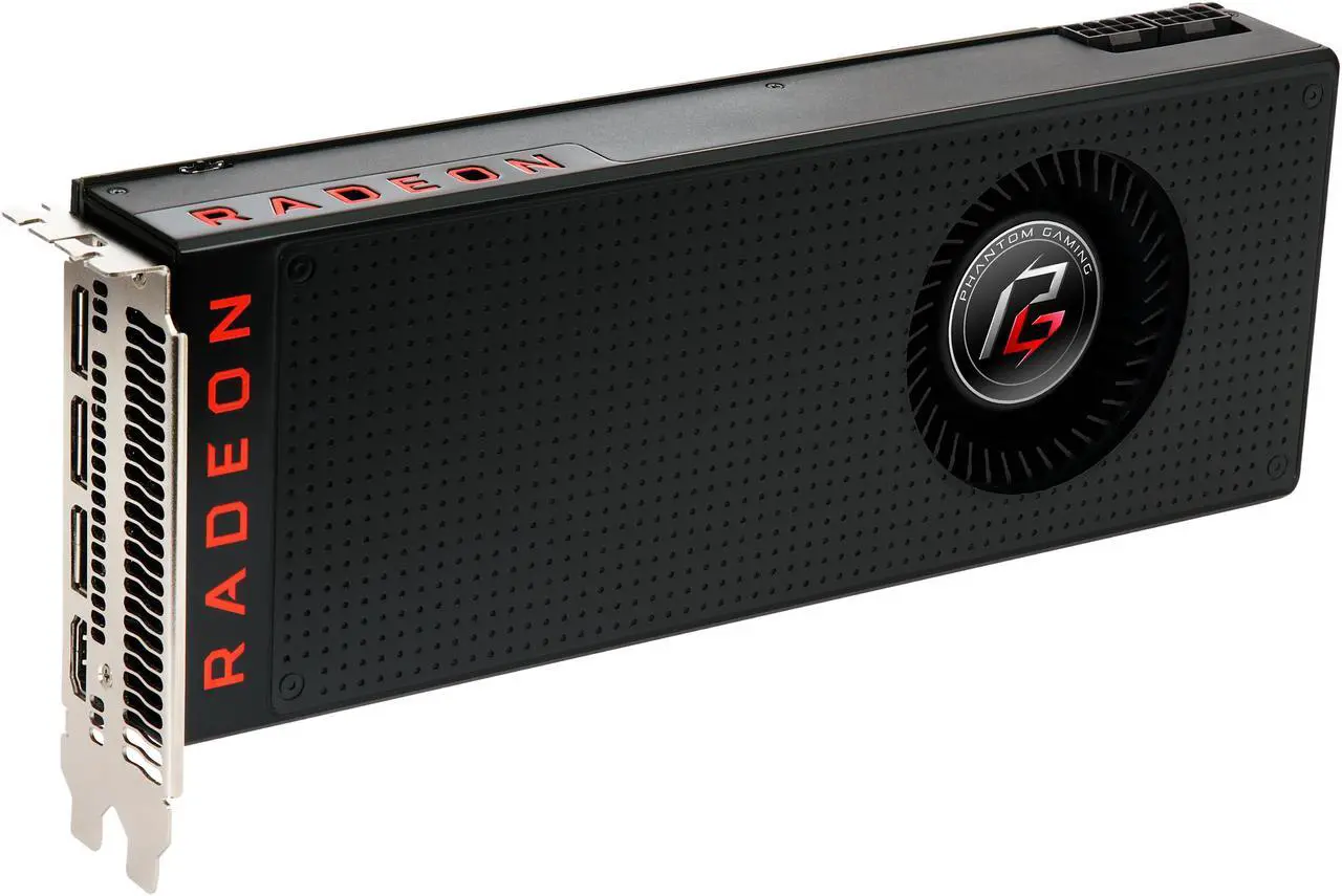 Alt view image 2 of 8 - ASRock Phantom Gaming X Radeon RX Vega 56 8GB HBM2 PCI Express 3.0 x16 Graphics Card RX VEGA 56 8G