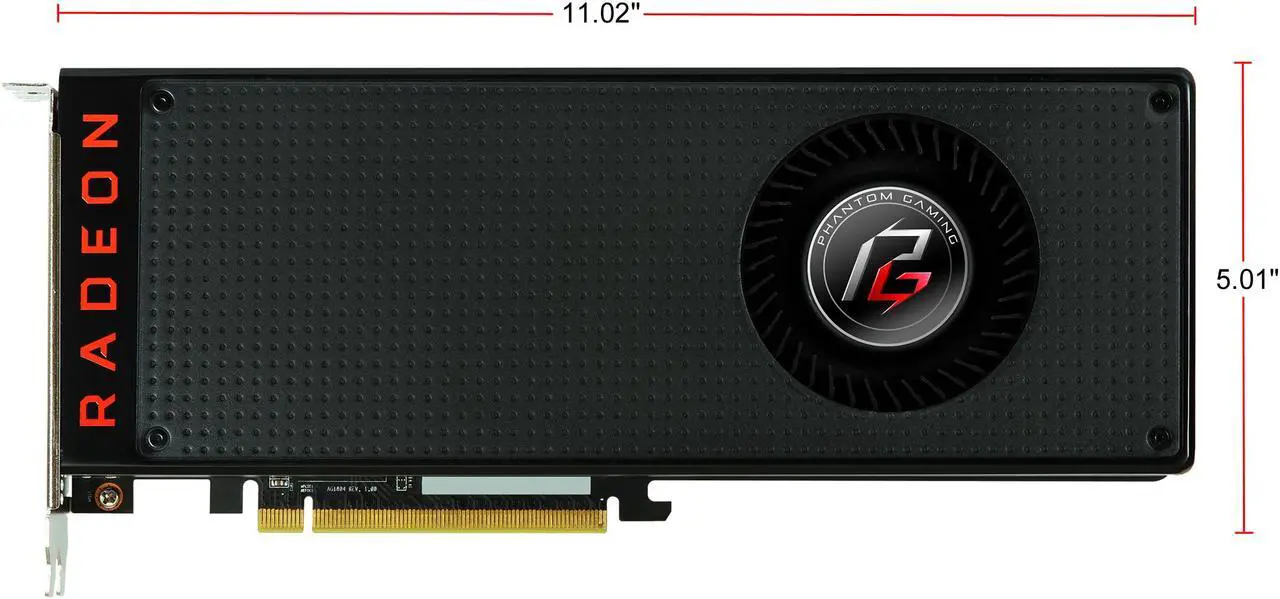 Alt view image 4 of 8 - ASRock Phantom Gaming X Radeon RX Vega 56 8GB HBM2 PCI Express 3.0 x16 Graphics Card RX VEGA 56 8G