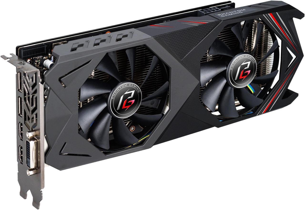 Alt view image 3 of 5 - ASRock Phantom Gaming X Radeon RX 590 8GB GDDR5 PCI Express 3.0 x16 Graphics Card RX590 8G OC